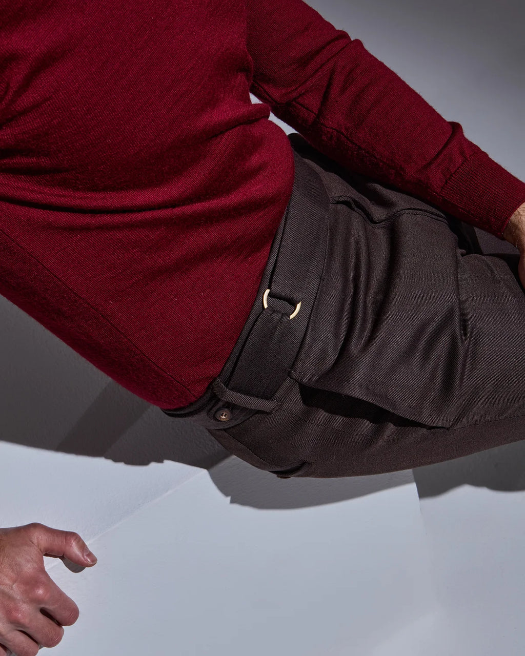 Brown covert trousers