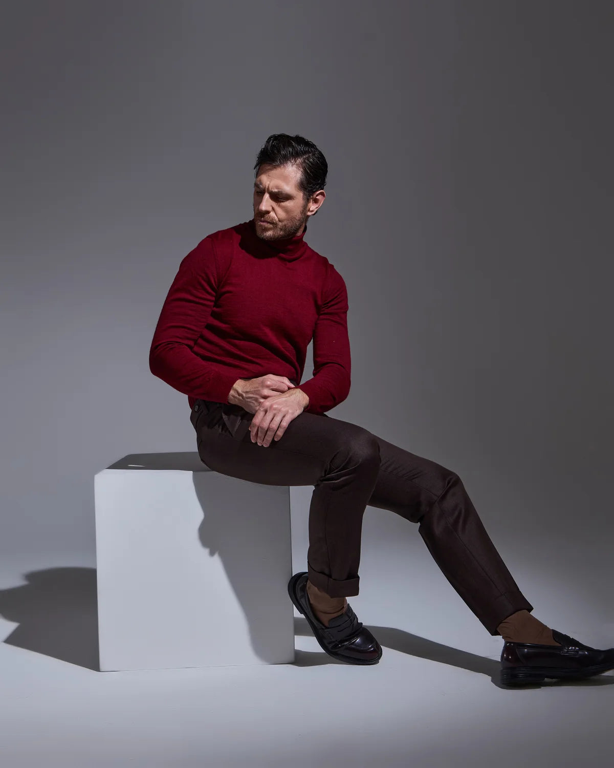 Brown covert trousers