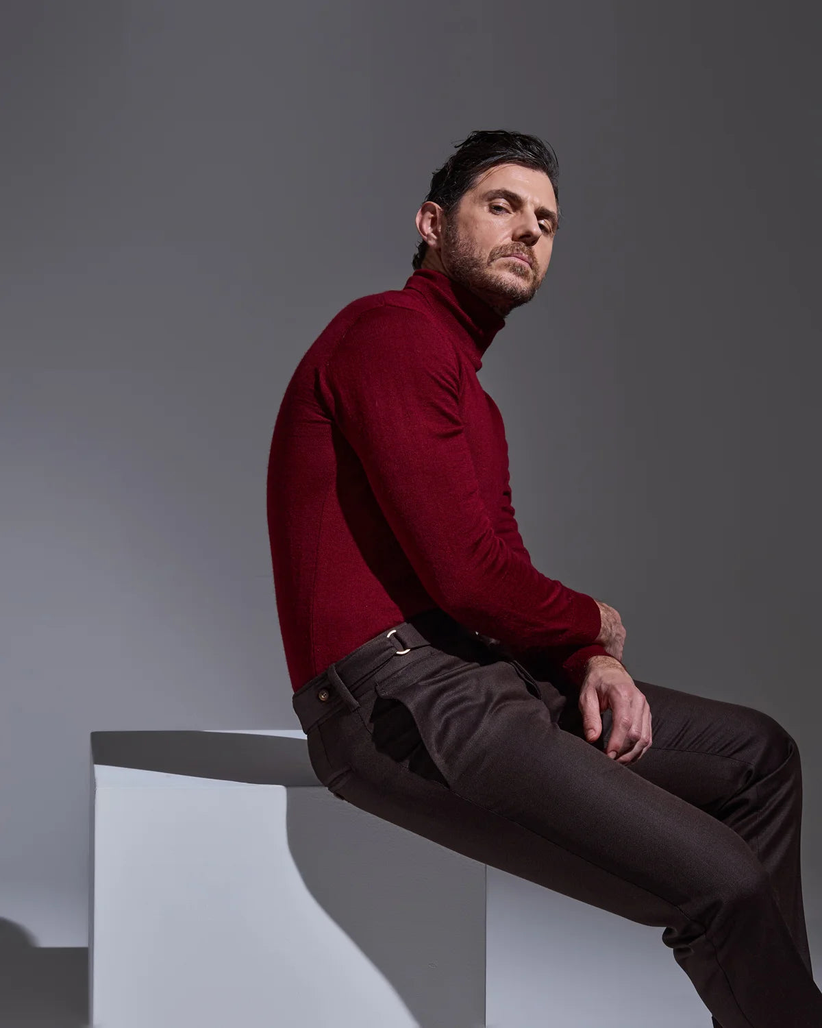 Brown covert trousers