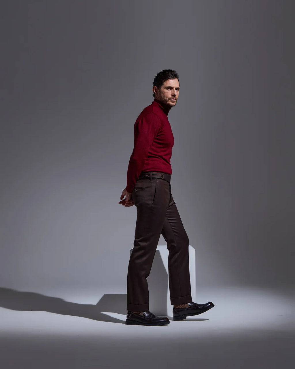 Brown covert trousers