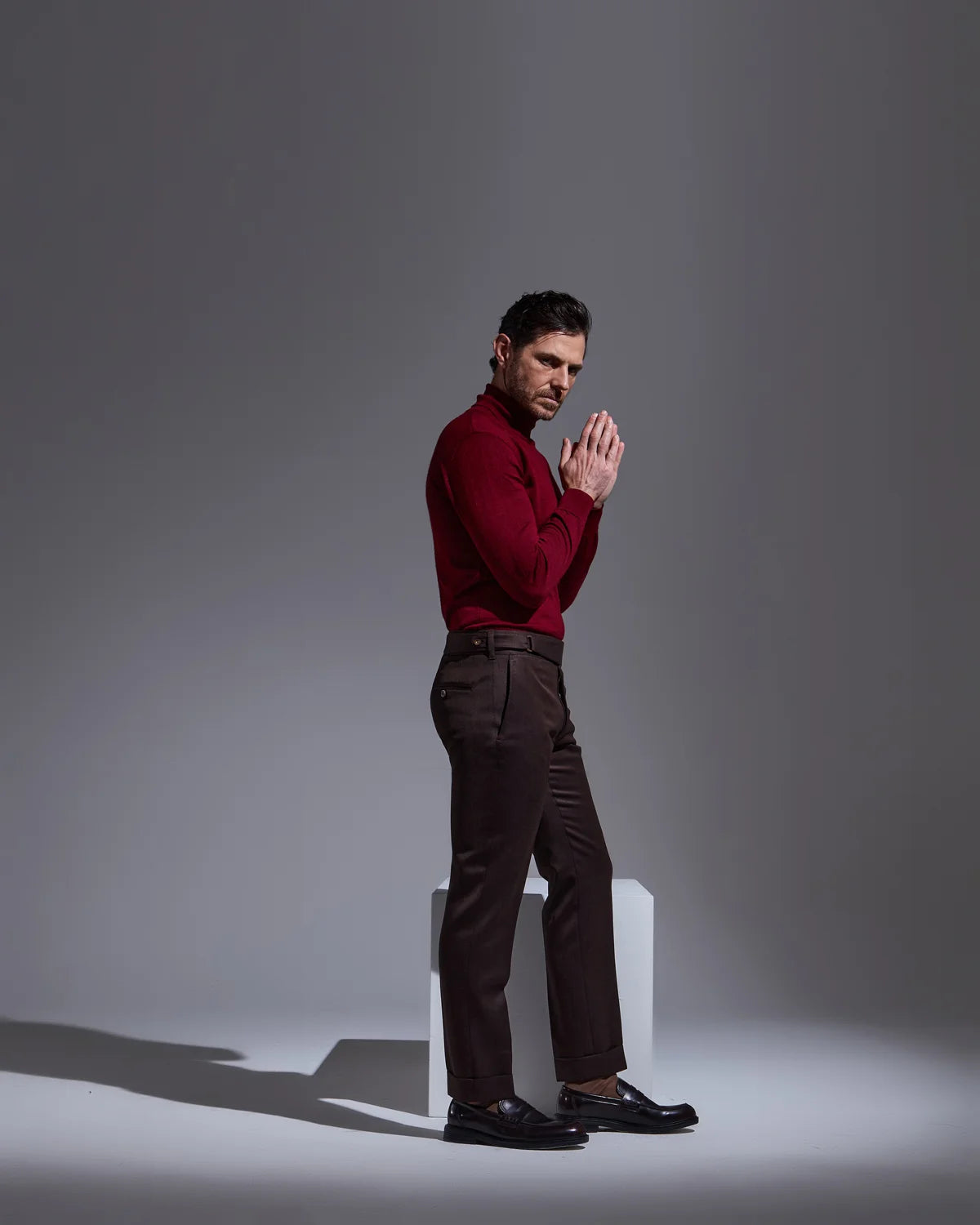 Brown covert trousers