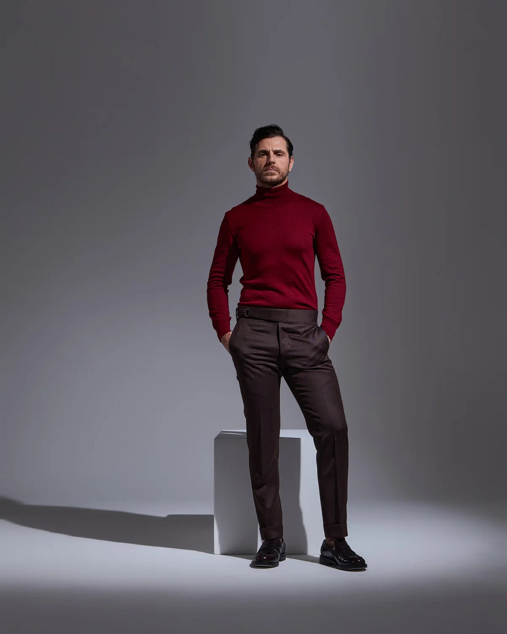 Brown covert trousers