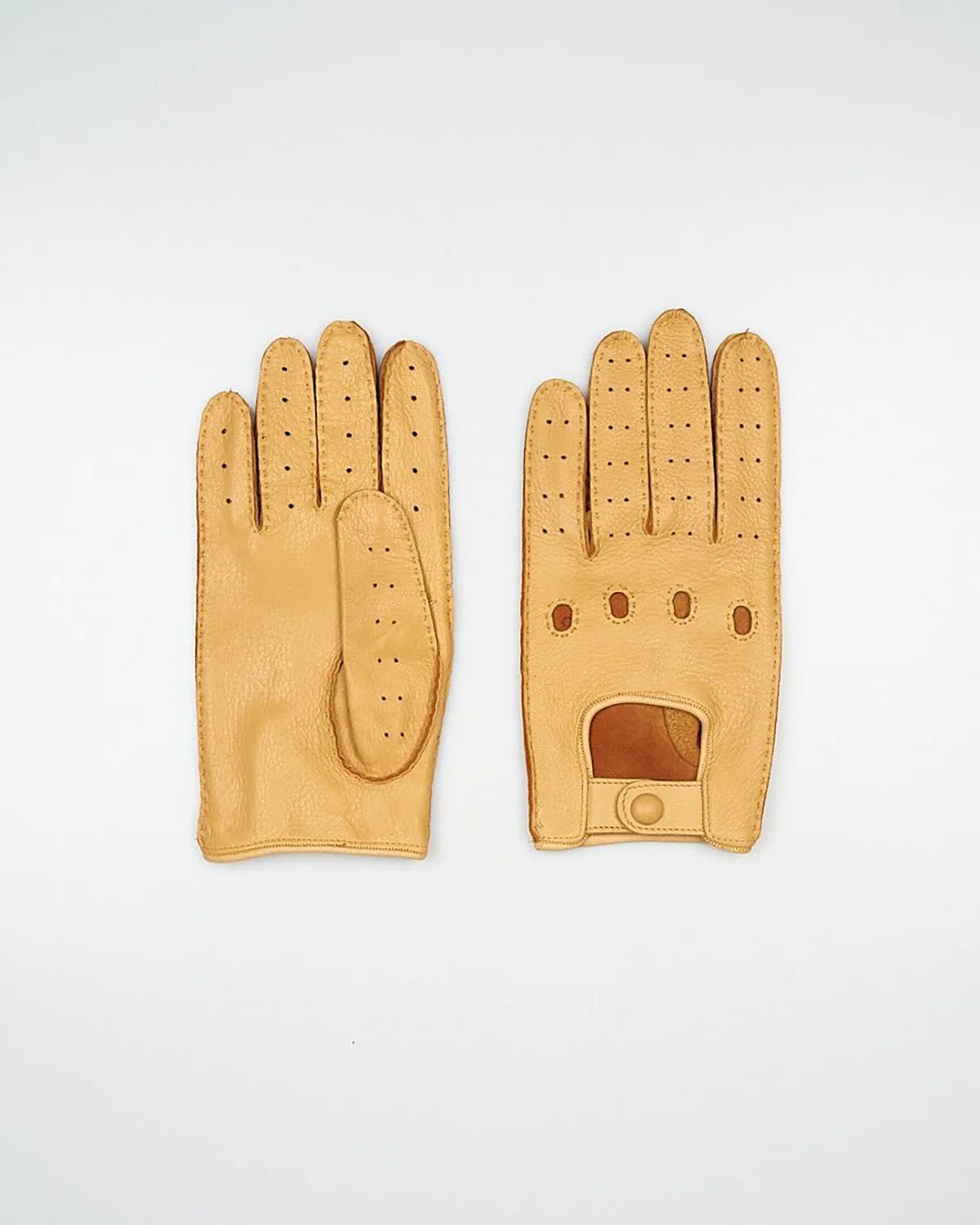 Unlined full deer leather gloves