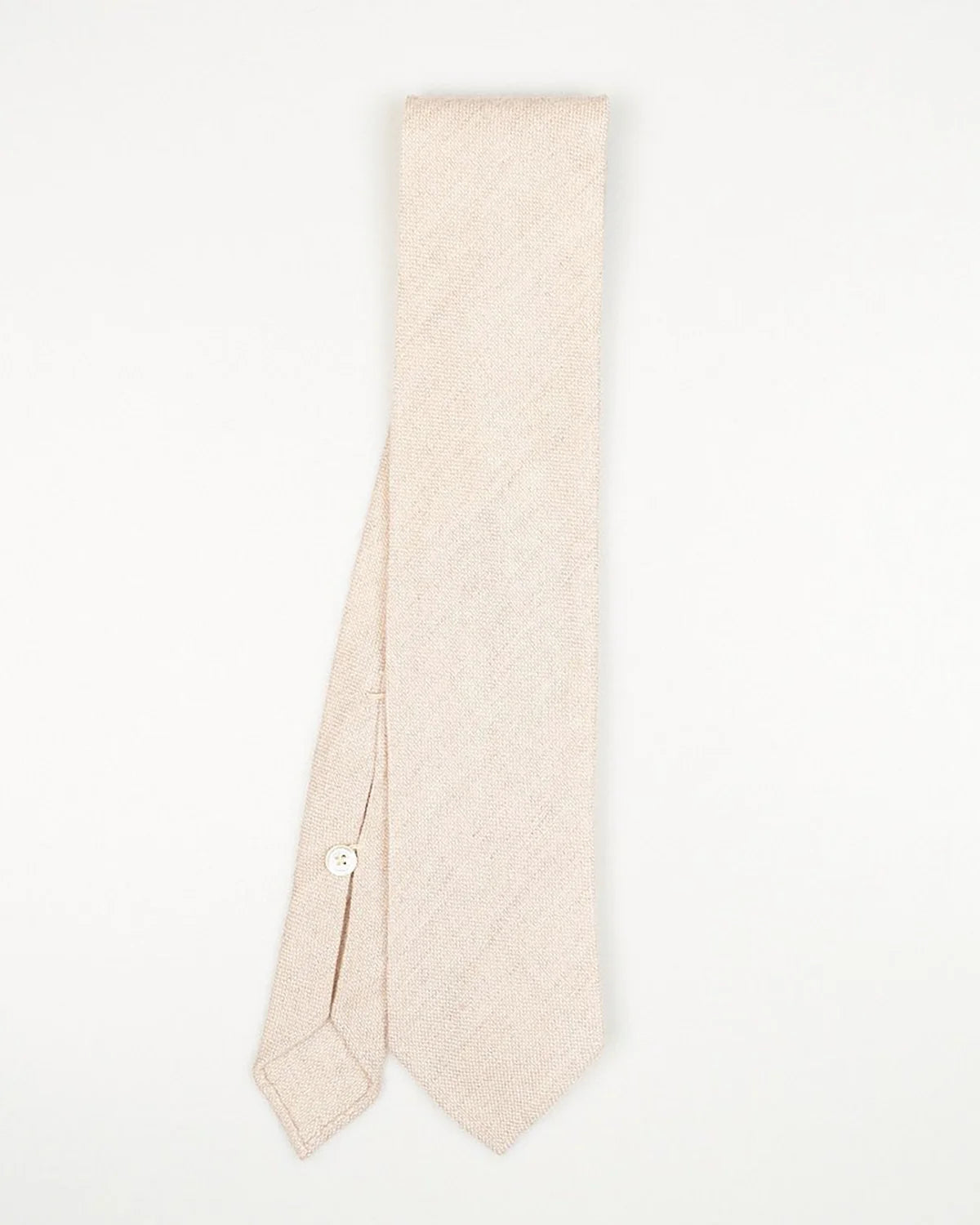 Cream cashmere 7 folds tie